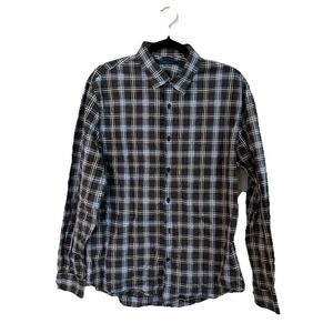 Perry Ellis Plaid Shirt Size Large